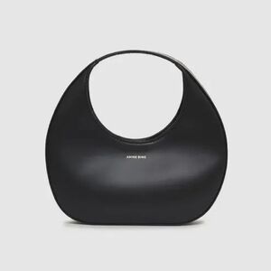 Anine Bing Mini Luna Leather Bag In High Shine